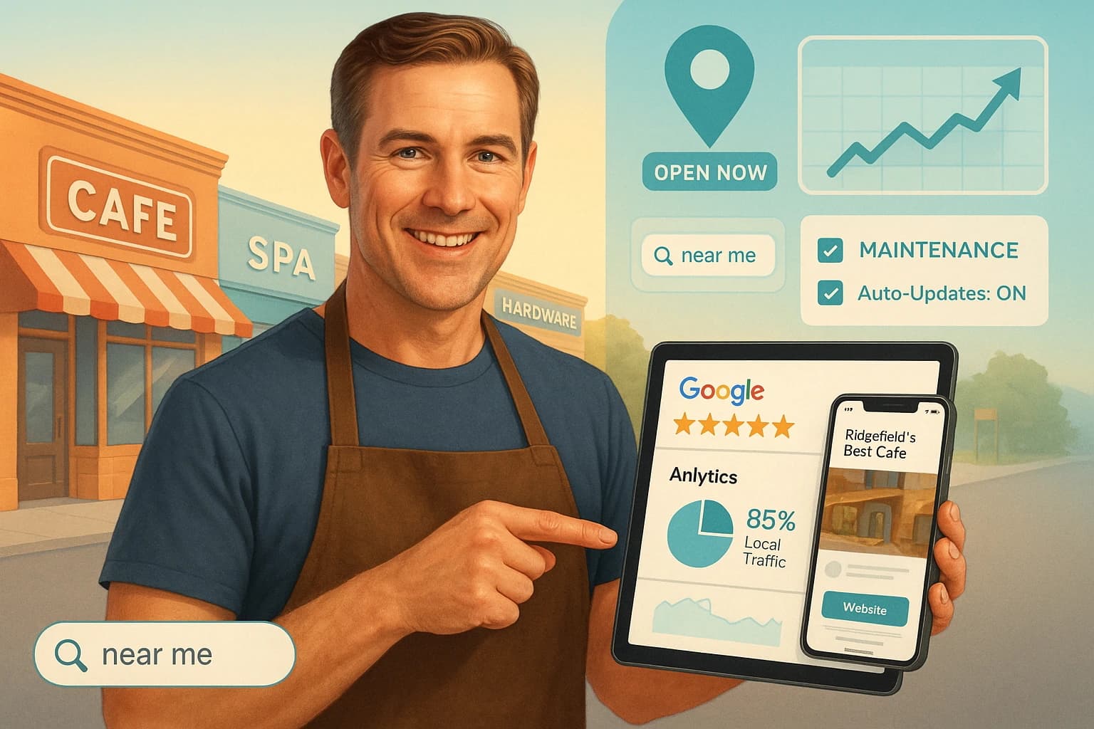 Local web presence solution